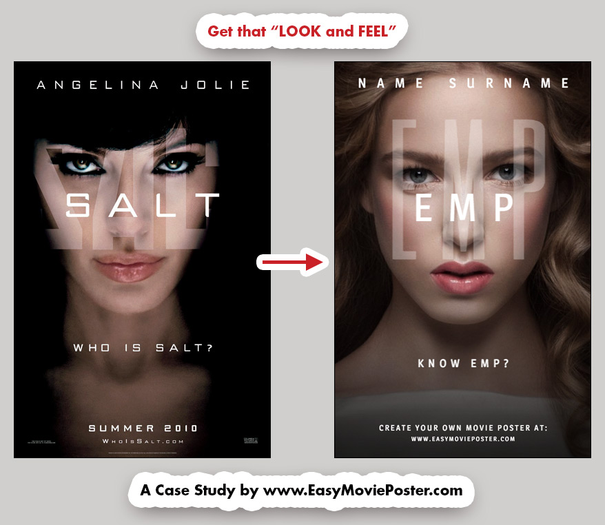 Easy Movie Poster - Look And Feel - Salt - Case Study