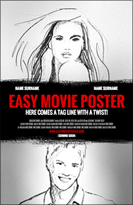 Easy Movie Poster template