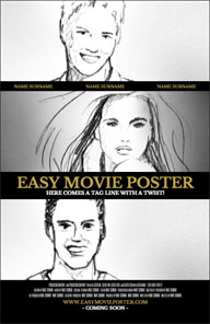 Easy Movie Poster template