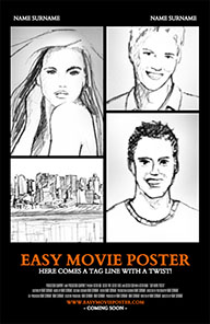 Easy Movie Poster template