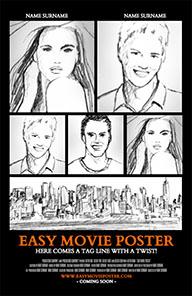 Easy Movie Poster template